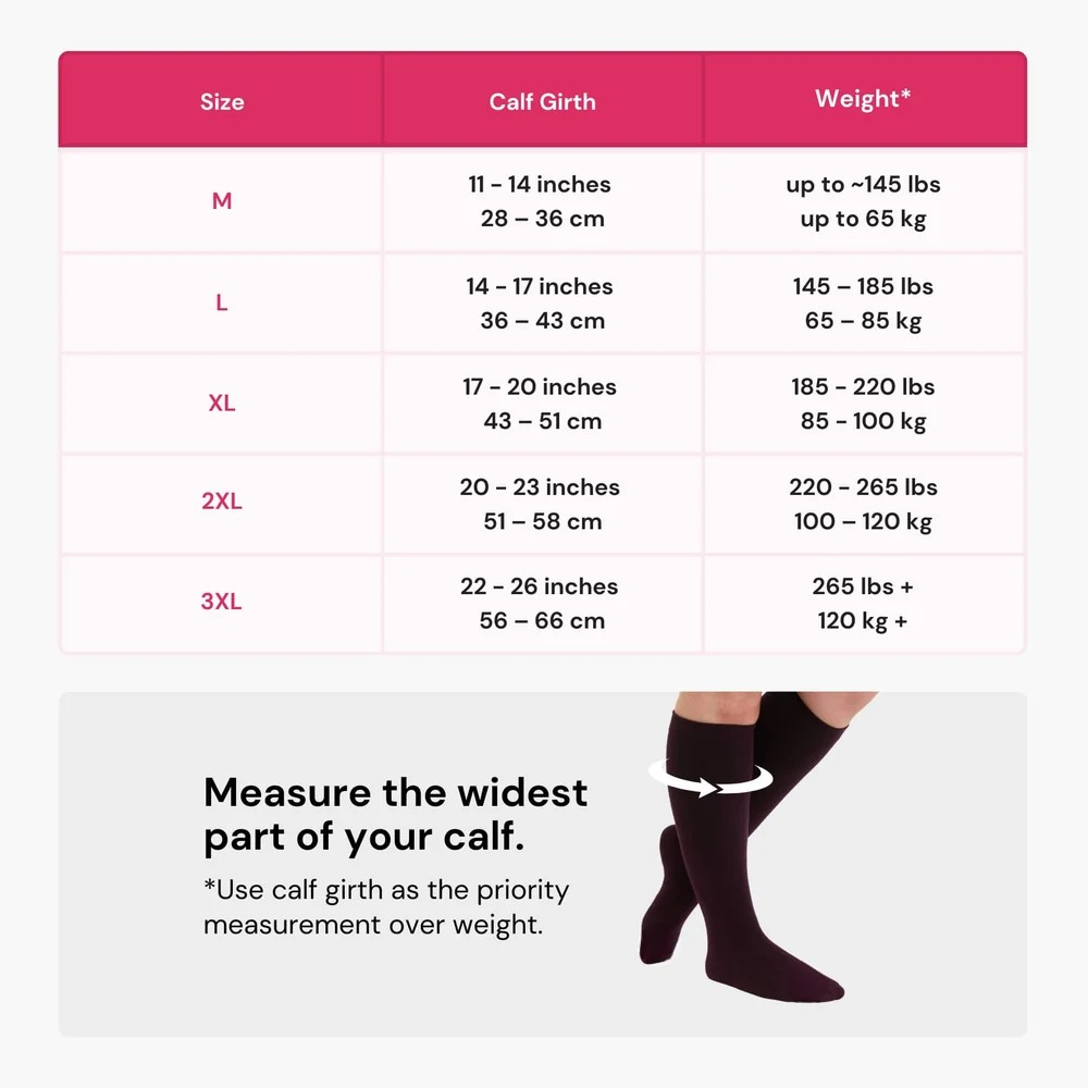 Bamboo Wide Compression Socks
